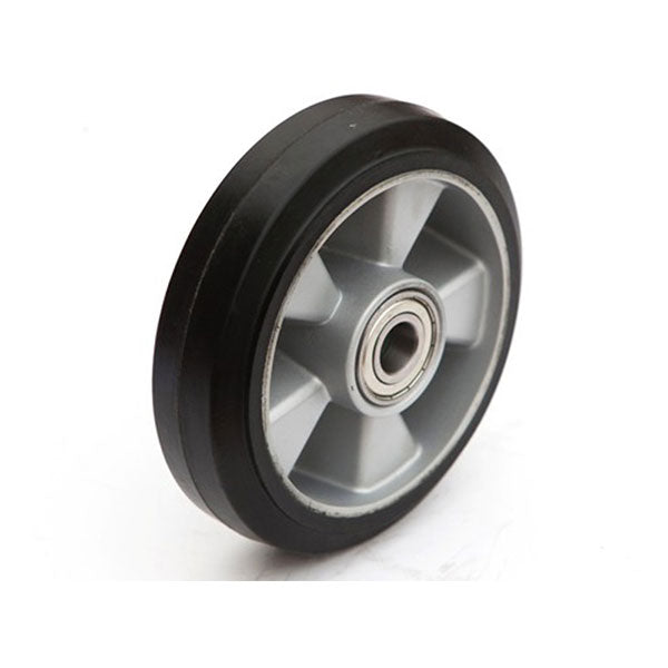 Rotelle RA - RUOTE ELASTICHE nere con nucleo in alluminio - Rulli per TRANSPALLET e CARRELLI ELEVATORI ed INDUSTRIALI- CARICHI ELEVATI Rotelle RA - RUOTE ELASTICHE nere con nucleo in alluminio - Rulli per TRANSPALLET e CARRELLI ELEVATORI ed INDUSTRIALI- CARICHI ELEVATI